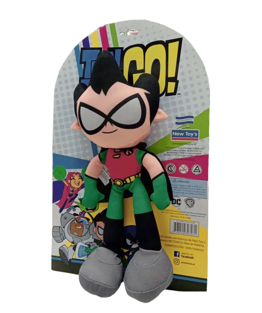 Peluche Muñeco Soft Teen Titans Go Robin