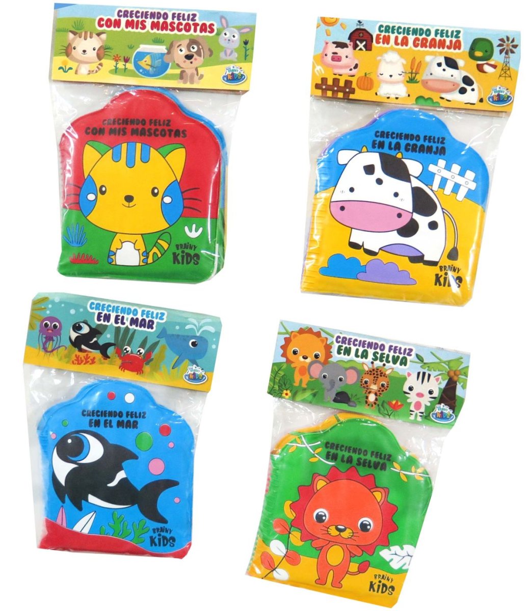 Libro para el Agua - Baño - Librito de Goma - MOTIVOS VARIOS