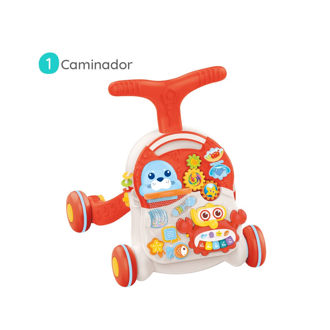 Caminador 2 en 1 - Mesa de actividades