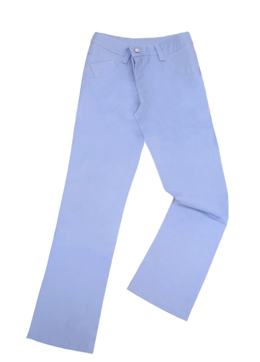 Pantalon Cuero Ecologico Celeste