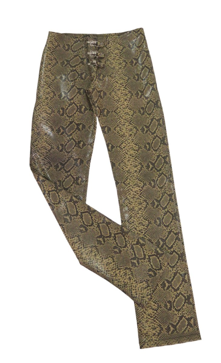 Pantalon Cuero Ecologico Animal Print