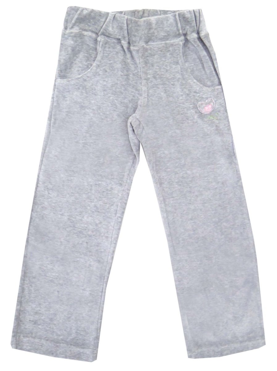 Pantalon plush bordado con aplique