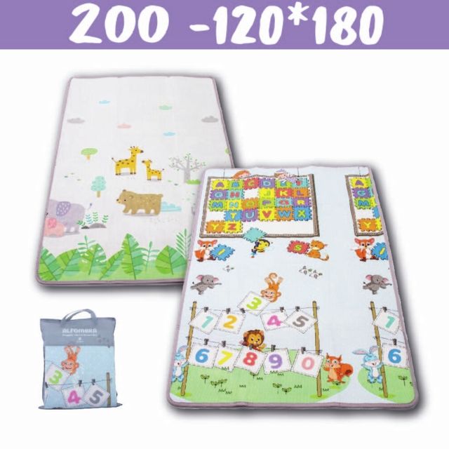 Alfombra Antigolpes Plegable Infantil Reversible 180Cm X 120Cm