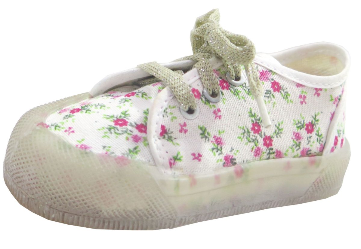 Zapatilla Cordon Estampada Floreada