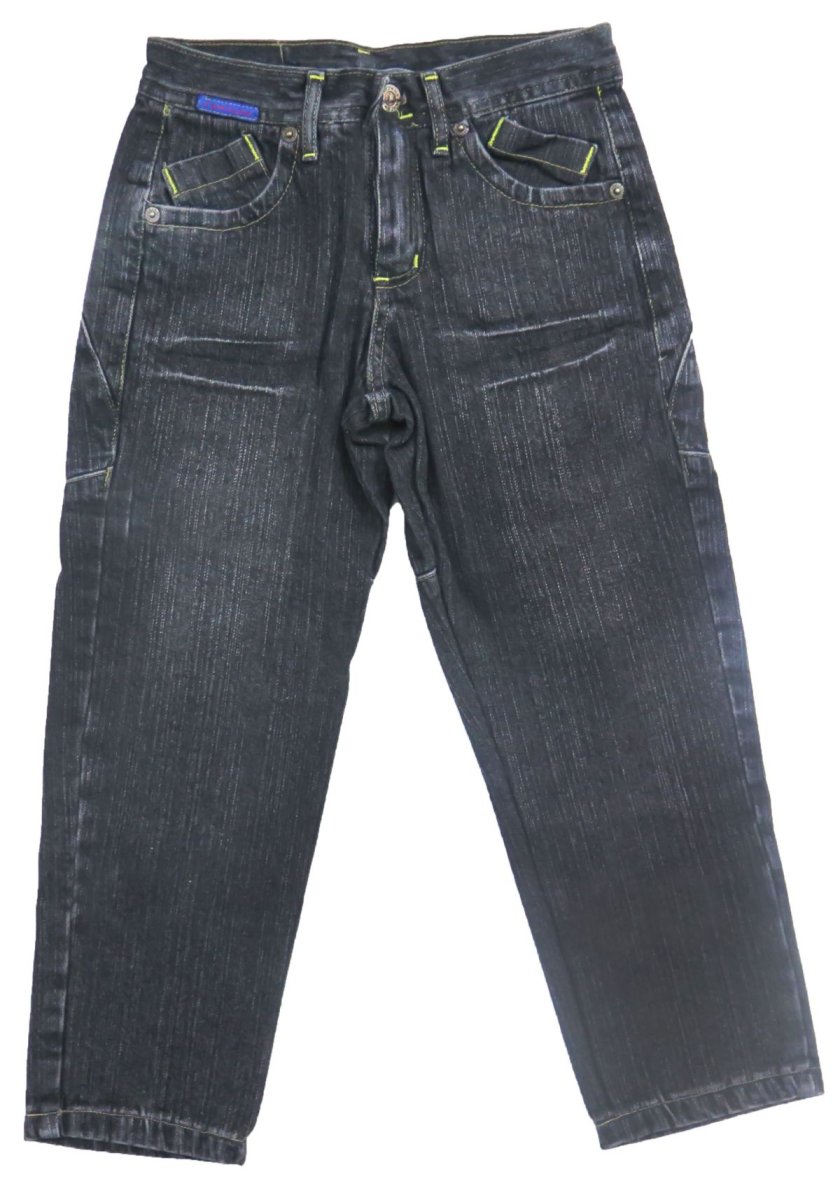 Pantalon clasico jean con bordado en un bolsillo trasero