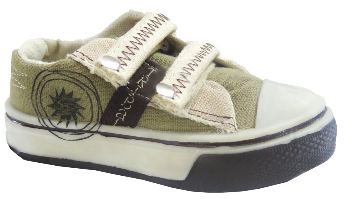 Zapatilla medio basket dos velcros