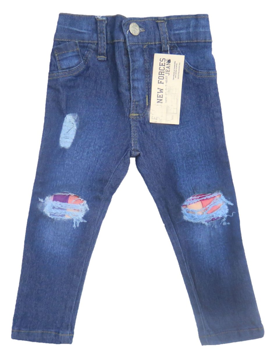 Pantalon jean bebe clasico elastizado