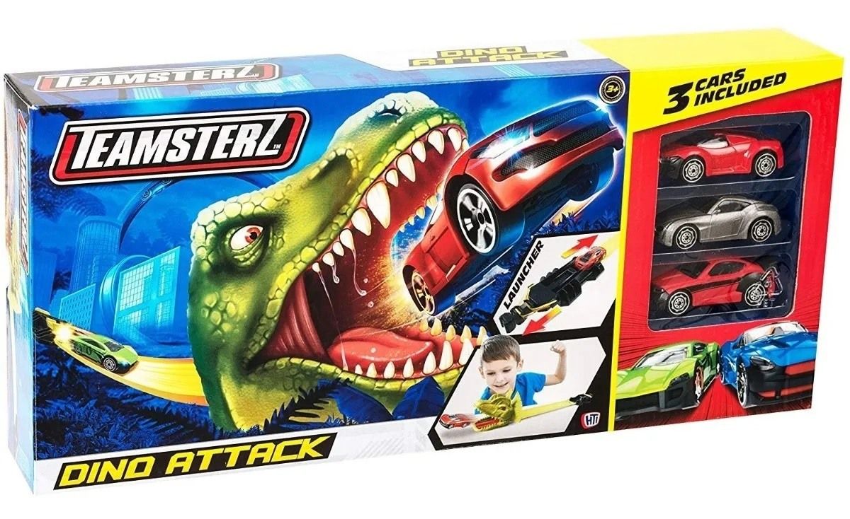 Pista Lanzador Teamsterz - Incluye 3 Autos De Metal