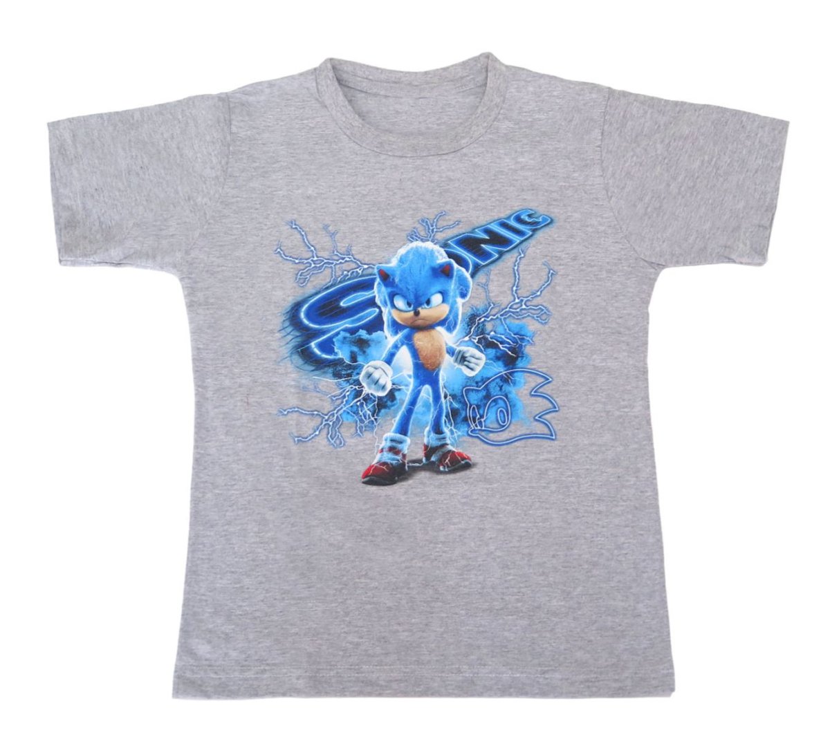 Remera Personaje Manga Corta Con Estampa Sonic