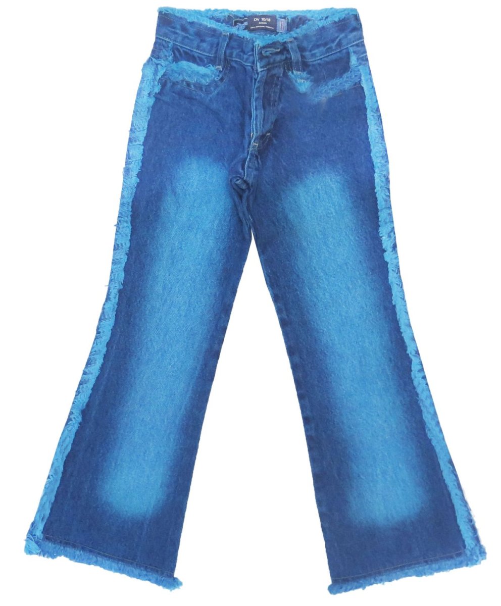 Pantalon Jean con flecos
