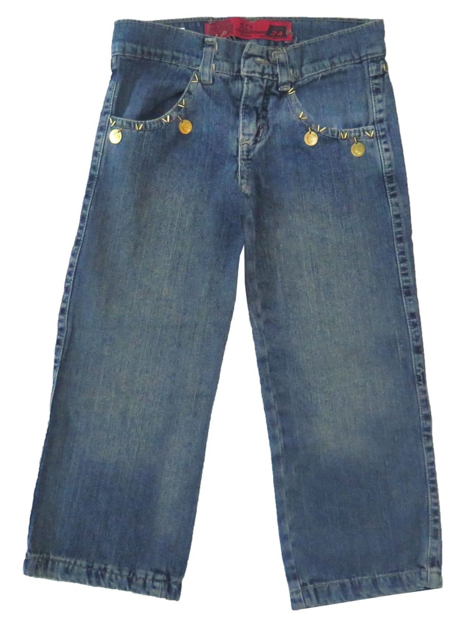 Pantalón de Jean Tachas en Bolsillos