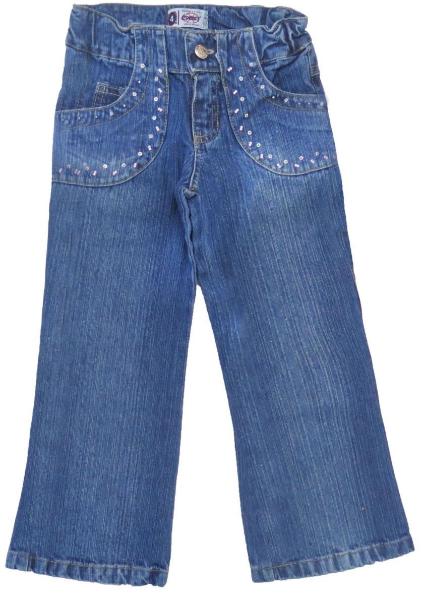 Pantalón de Jean Tachas de Colores en Bolsillos