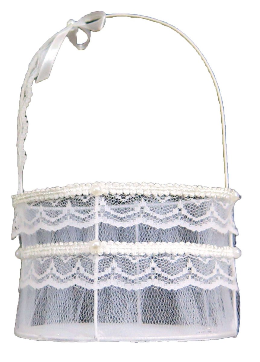 Limosnera Con Puntilla Y Perlas