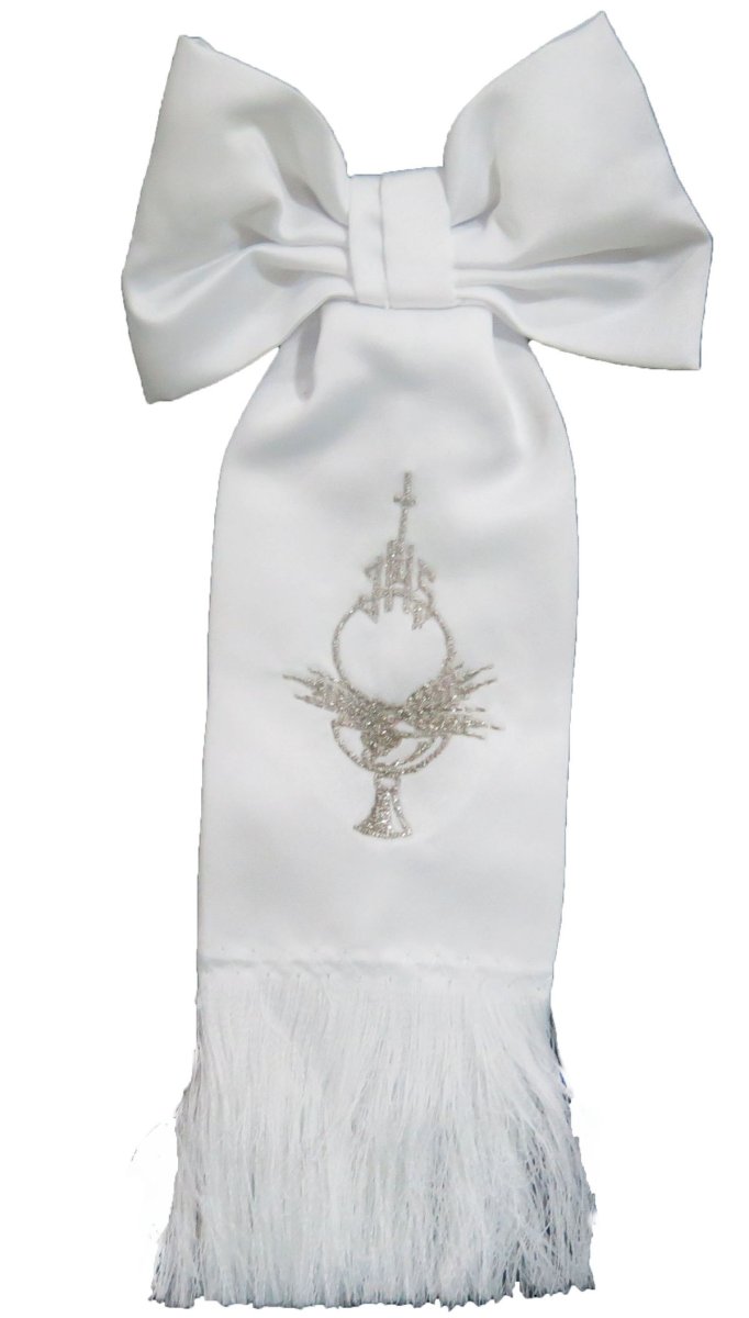 Brazal Comunion Piel De Angel Bordado Lurex