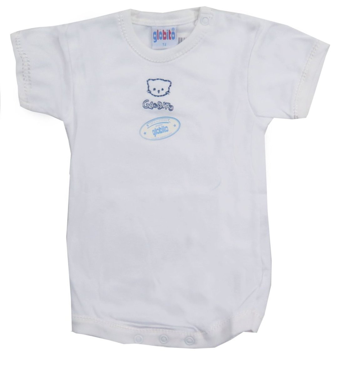 Body Manga Corta Bordado Gatito