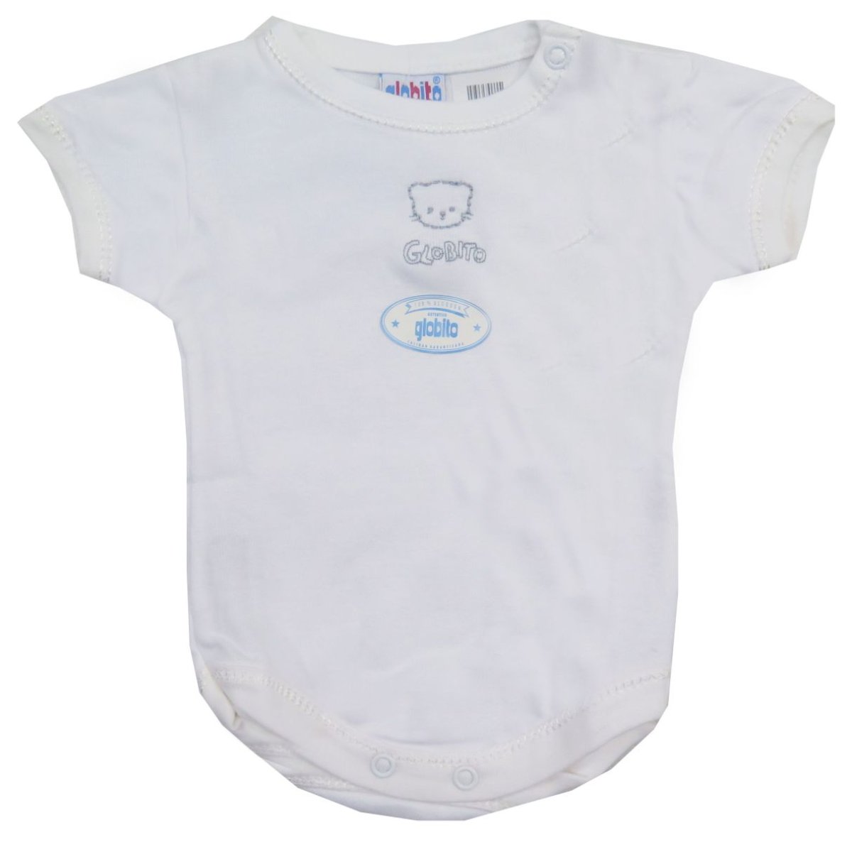 Body Manga Corta Bordado Gatito