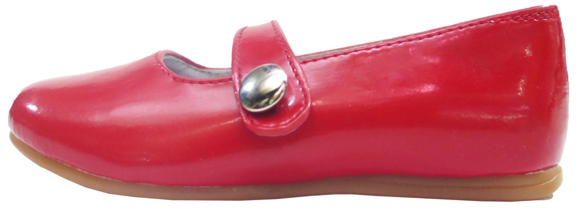 Balerina cuero con boton