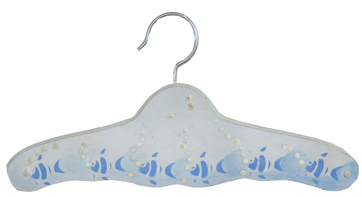 Percha de madera pintada con forma