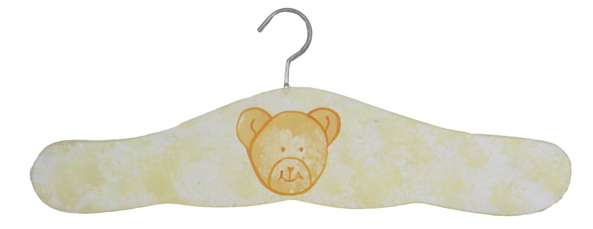 Percha de Madera Pintada con Osito en el medio
