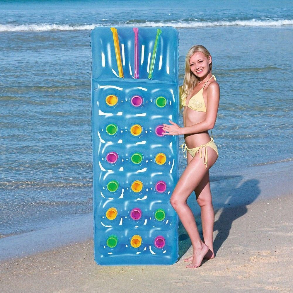 Colchoneta Inflable Con Vasos