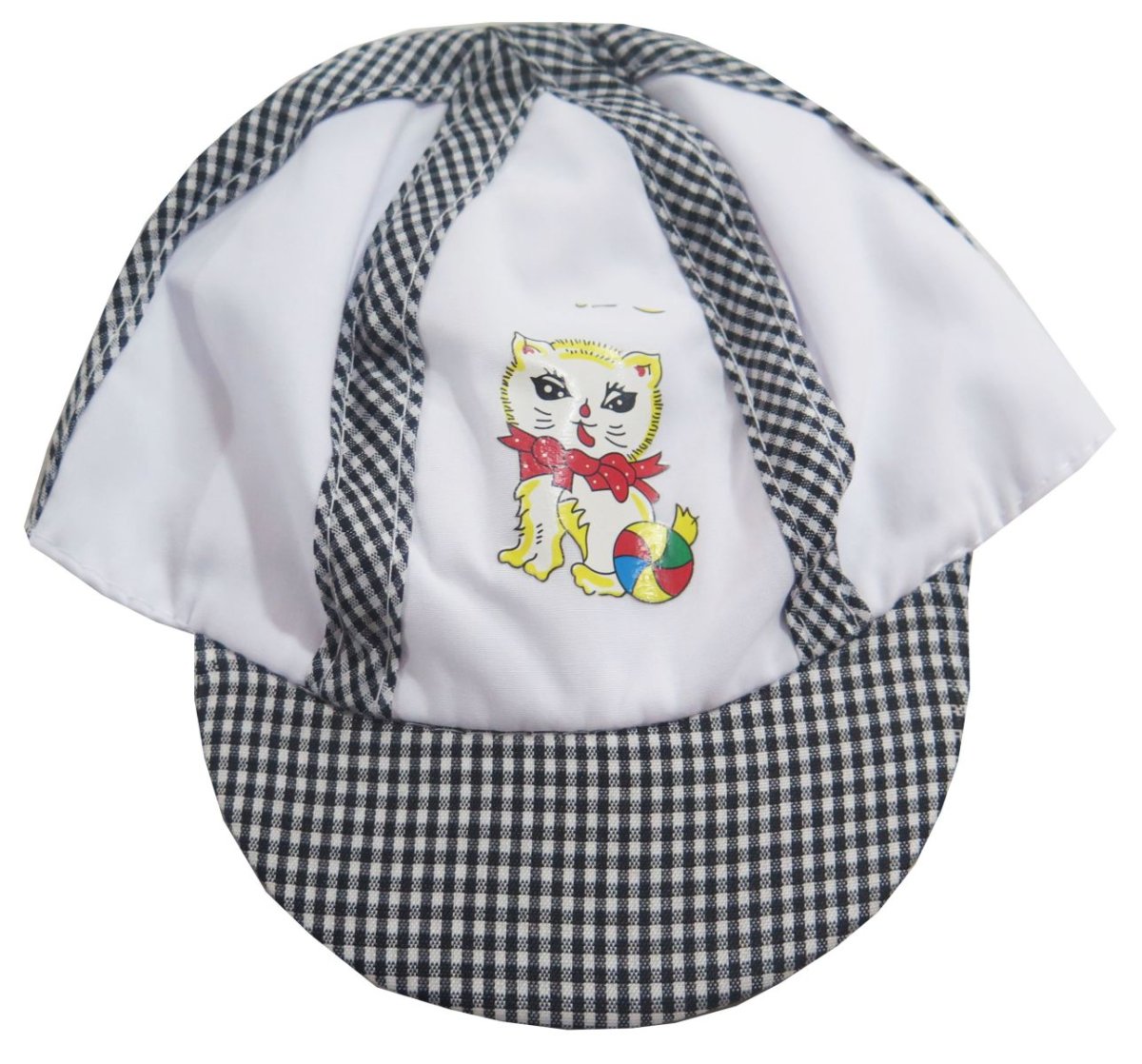 Gorro Cap - Gatito Estampado - con Cuadrille