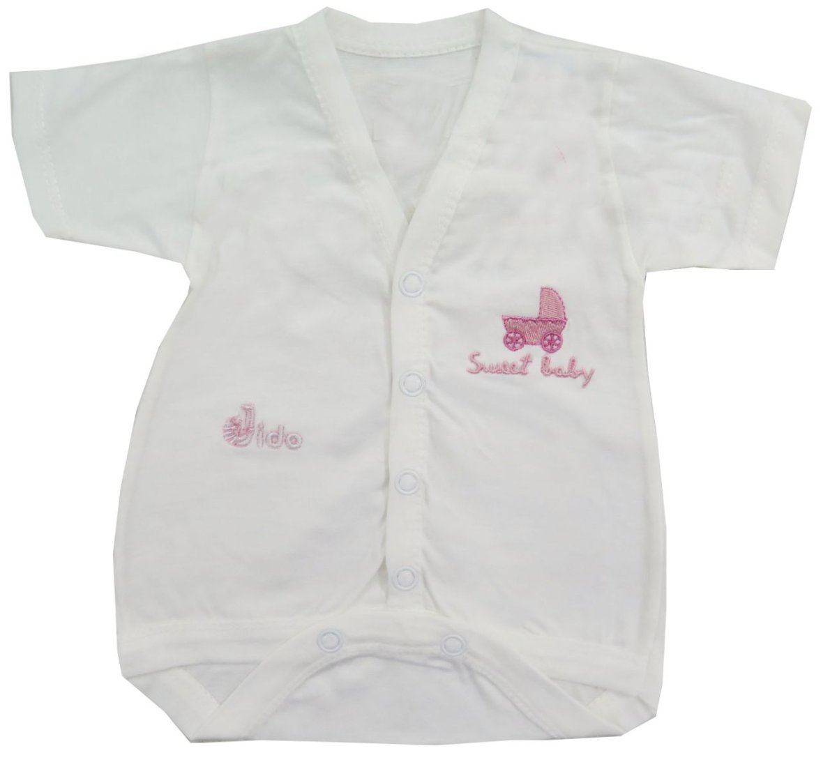 Enterito Manga Corta Con Botones Adelante