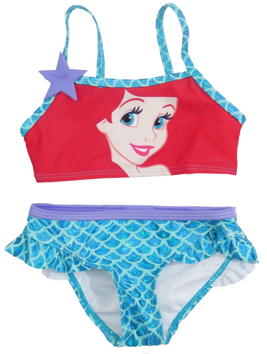 Malla Bikini  Lycra 2 Piezas Princesas (La Sirenita)