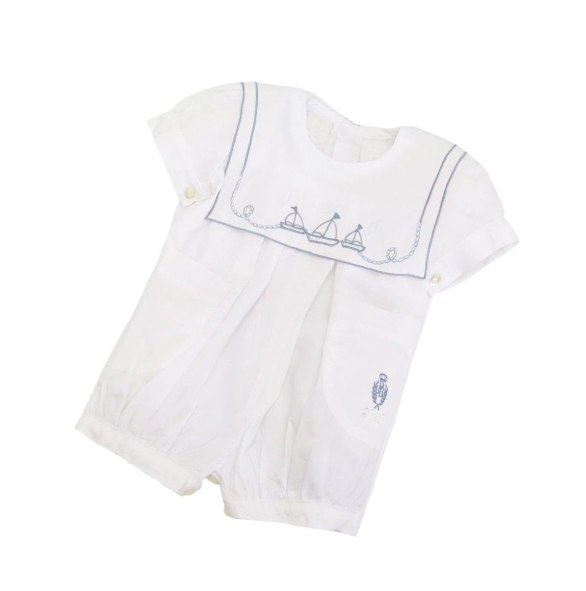 Enterito Babucha Batista Cuello Bordado