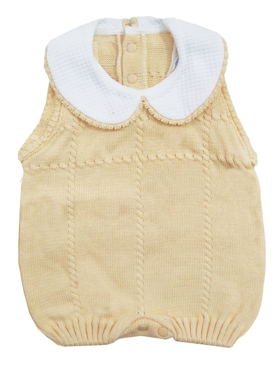 Enterito sin mangas con cuello baby