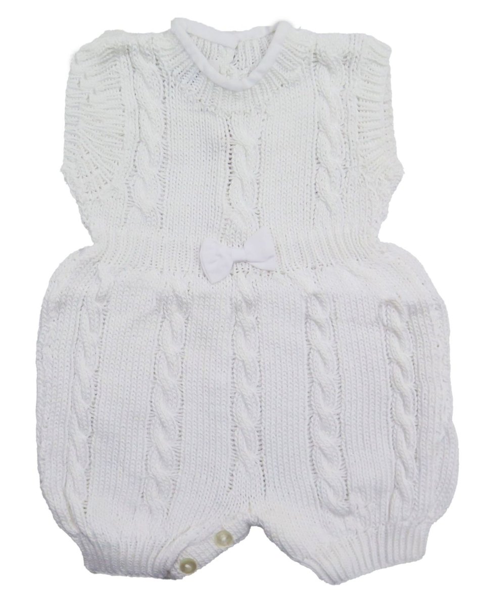 Enterito sin mangas hilo con moño