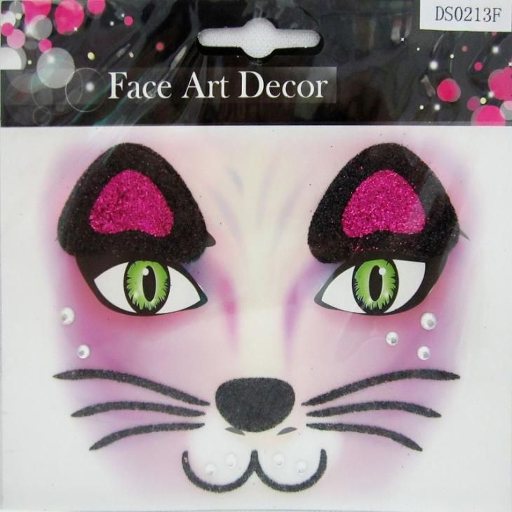 Stickers Para La Cara Gato - Gatito - Face Art Decor