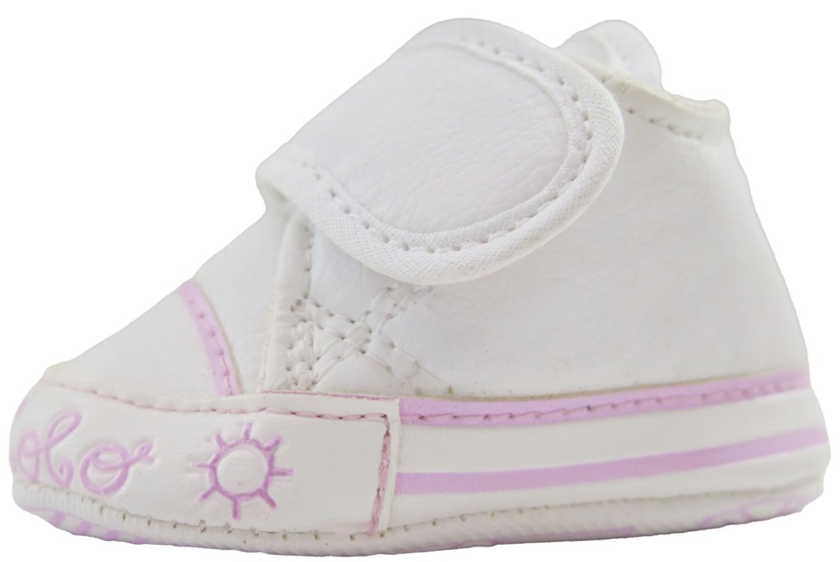 Zapatilla Cuerina Con Velcro Con Base No Caminante