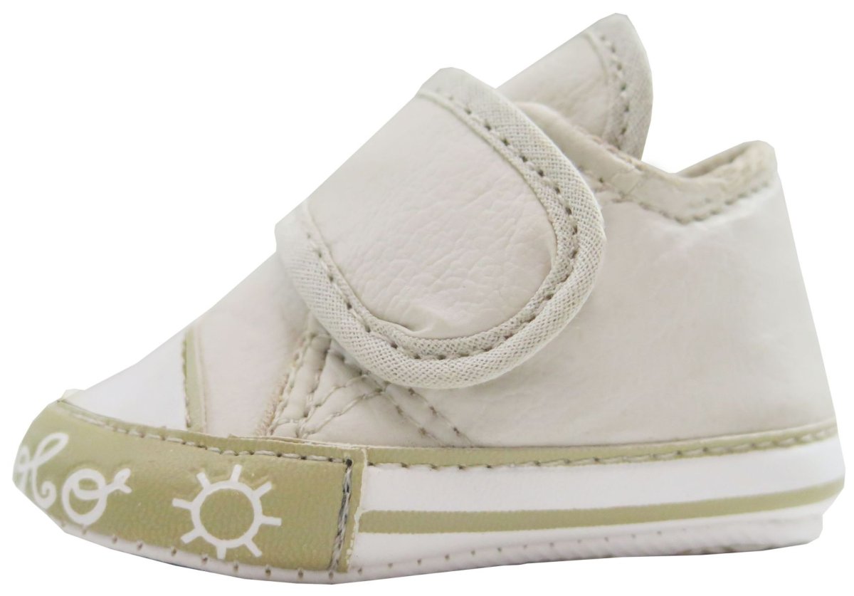 Zapatilla Cuerina Con Velcro Con Base No Caminante