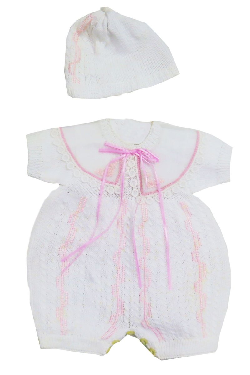 Enterito hilo manga corta con gorrito