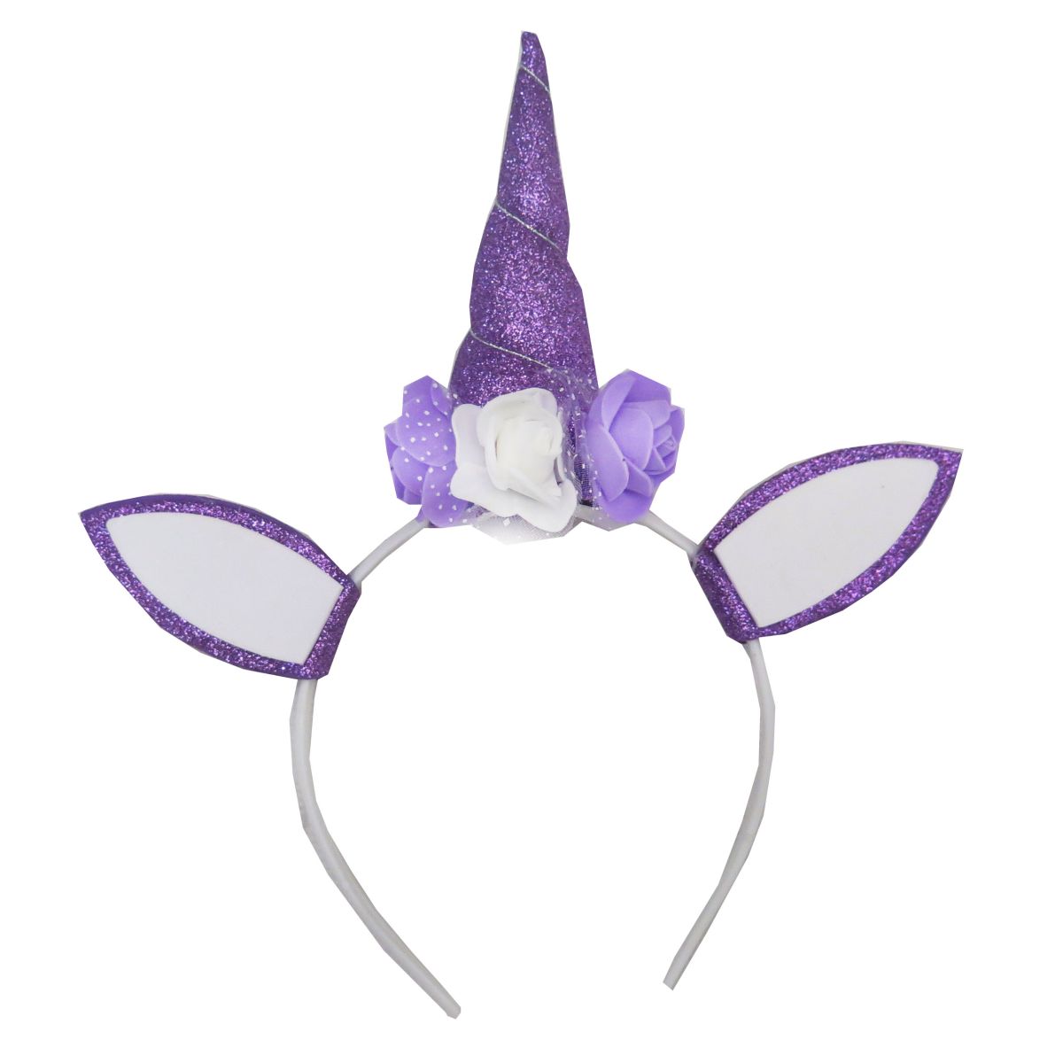 Vincha Unicornio Con Flores