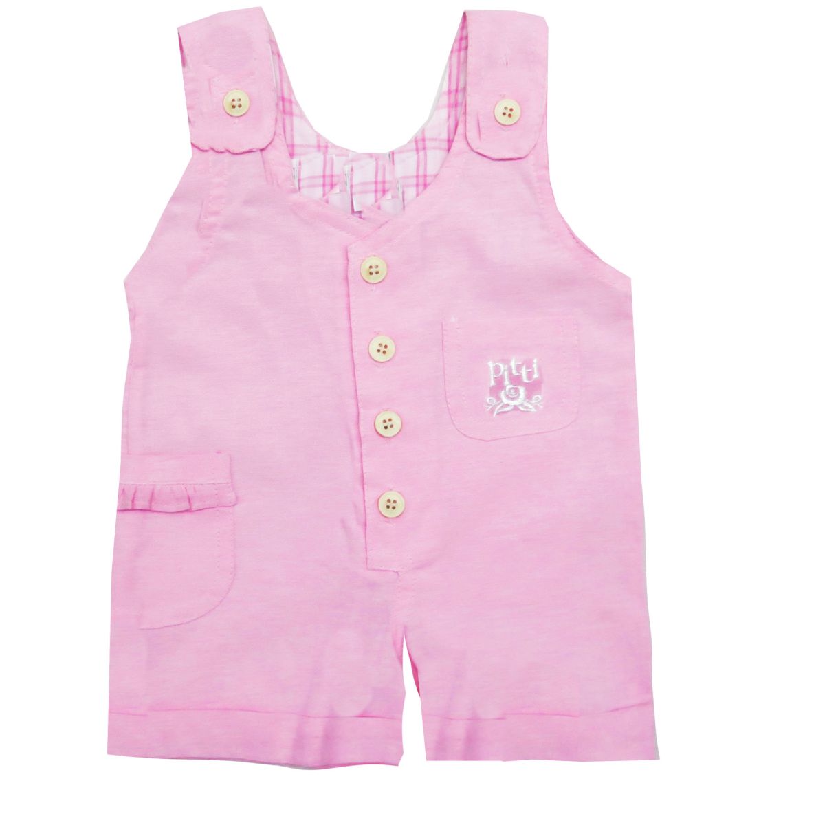 Jardinero corto con botones