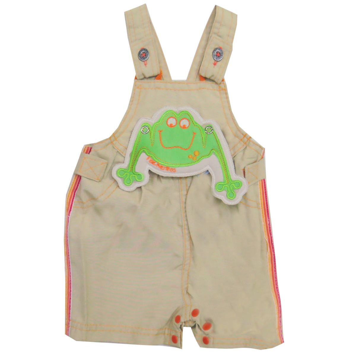 Jardinero con aplique de rana