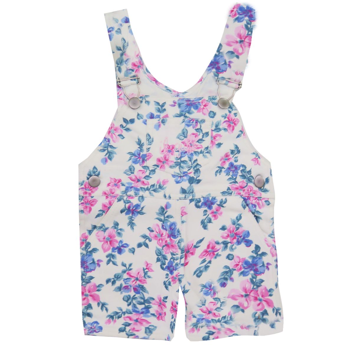 Jardinero corto estampado floreado