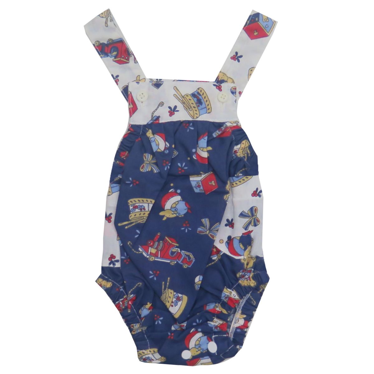 Body estilo jardinero estampado