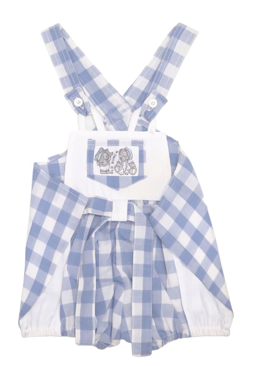 Jardinero escoces blanco y celeste