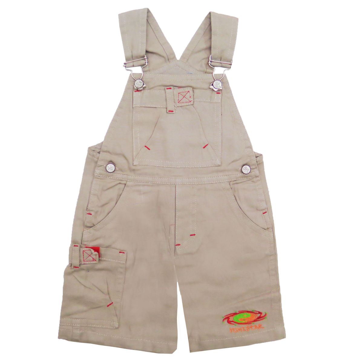 Jardinero corto de gabardina