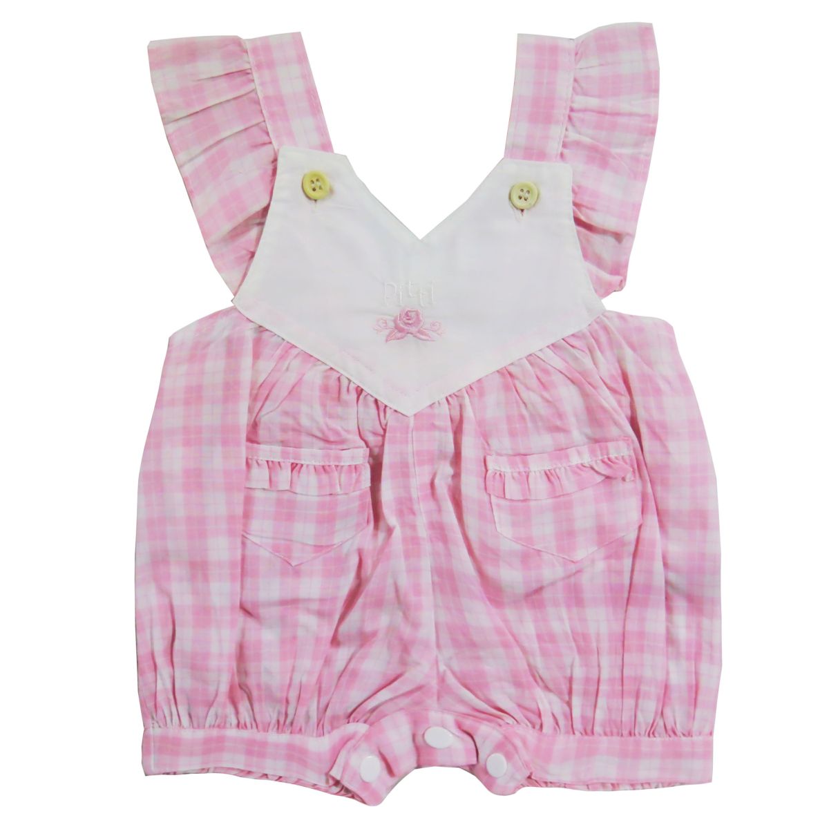 Jardinero escoces con volados en mangas