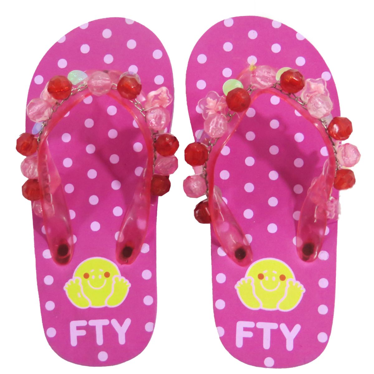 Ojotas Barbie con piedras y base con lunares