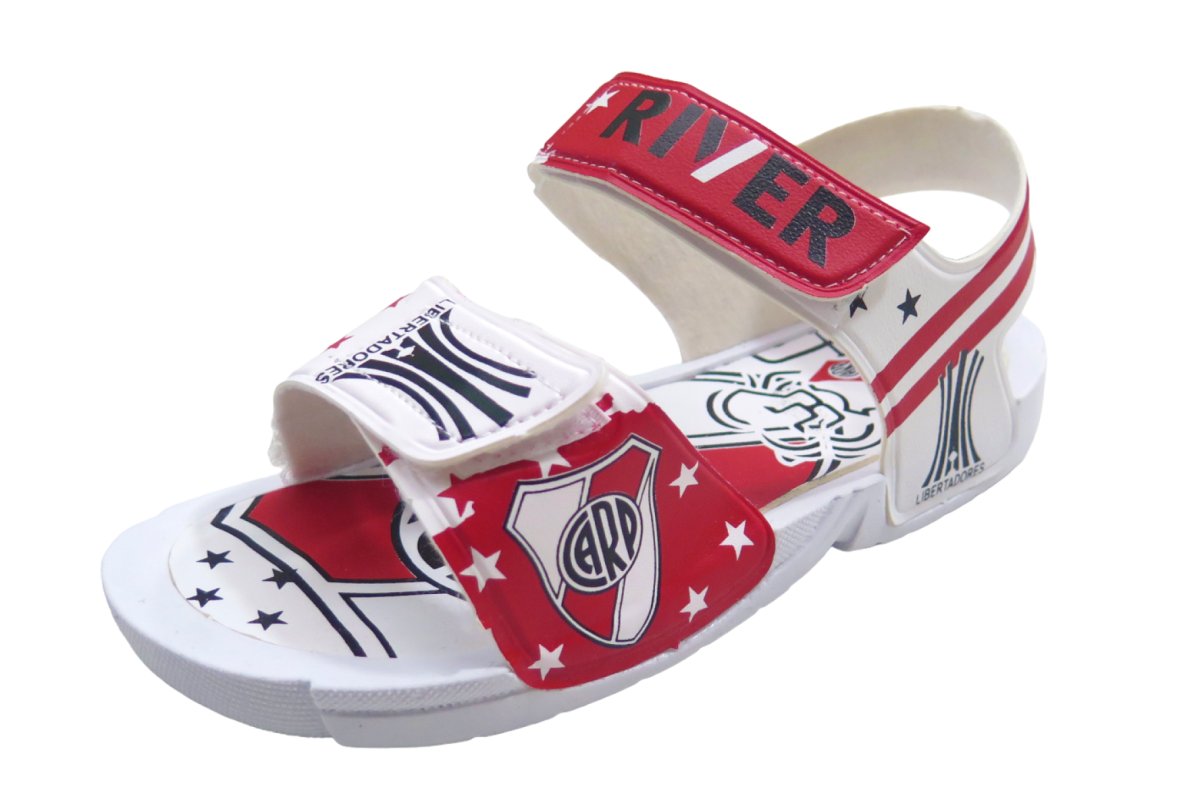 Sandalia Doble Velcro River Plate
