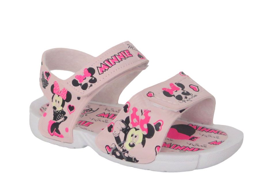 Sandalia Doble Velcro Todo Goma Minnie Mouse