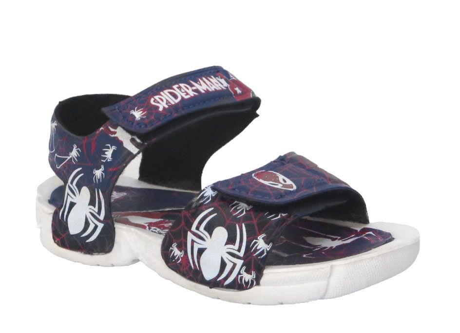 Sandalia Doble Velcro Spiderman Hombre Araña