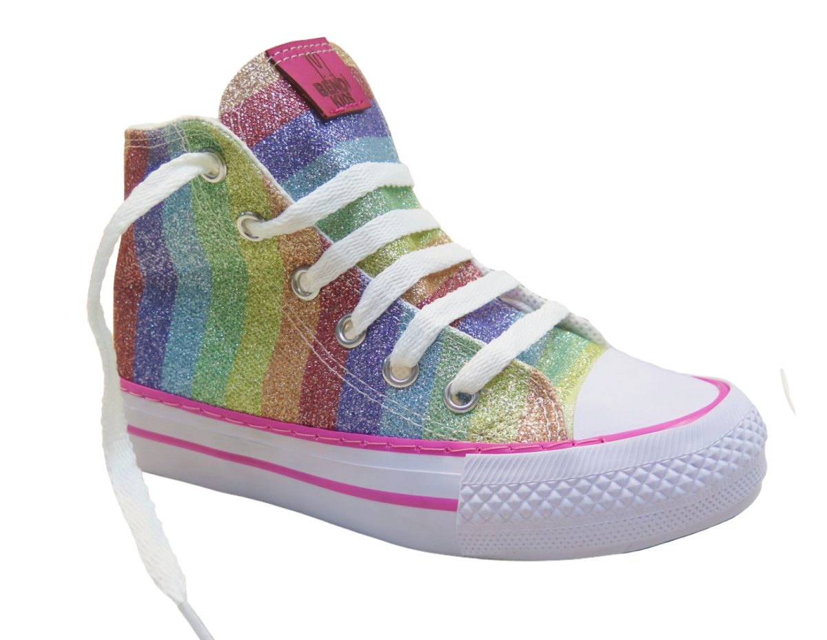Zapatilla Bendi basket glitter cordon