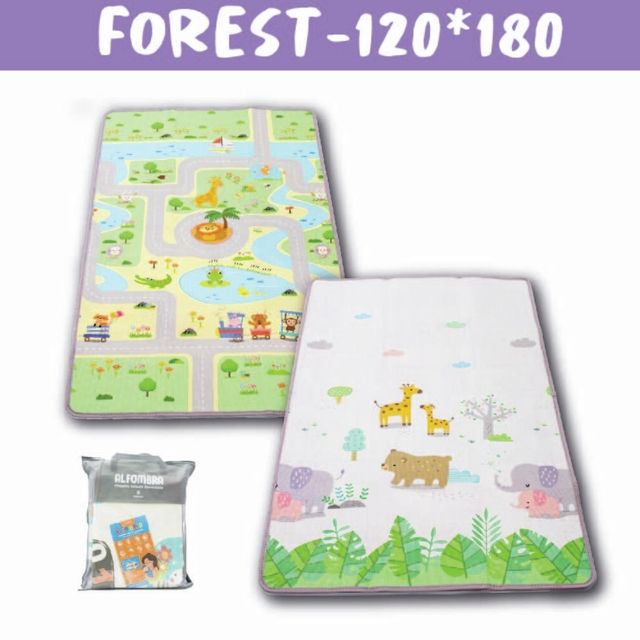 Alfombra Antigolpes Plegable Infantil Reversible 180Cm X 120Cm