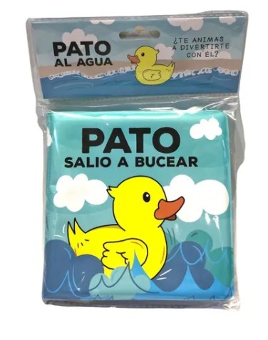 Libro para el Agua - Pato Salio A Bucear - Baño - Librito de Goma