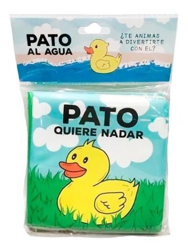 Libro para el Agua - Pato Quiere Nadar - Baño - Librito de Goma